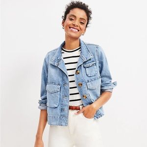 LOFT Light Blue Jean Jacket